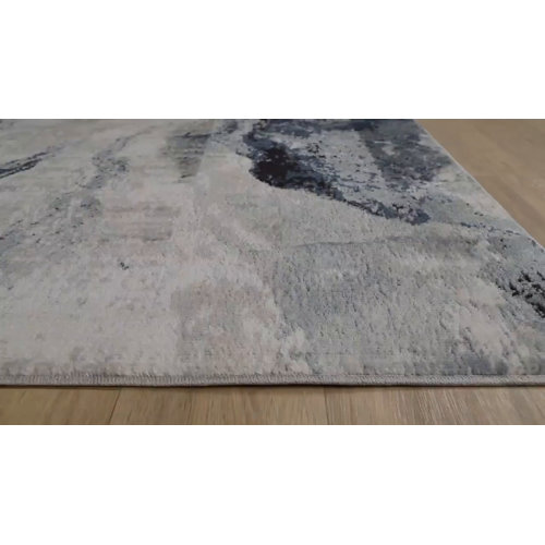 Mercury Row Dittmer Blue/Ivory Rug & Reviews Wayfair.co.uk